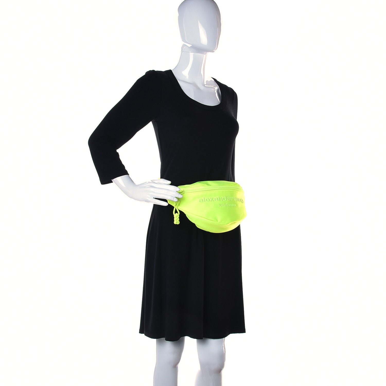 Alexander Wang Nylon Logo Primal Belt Bag Neon Celandine 3 of 9
