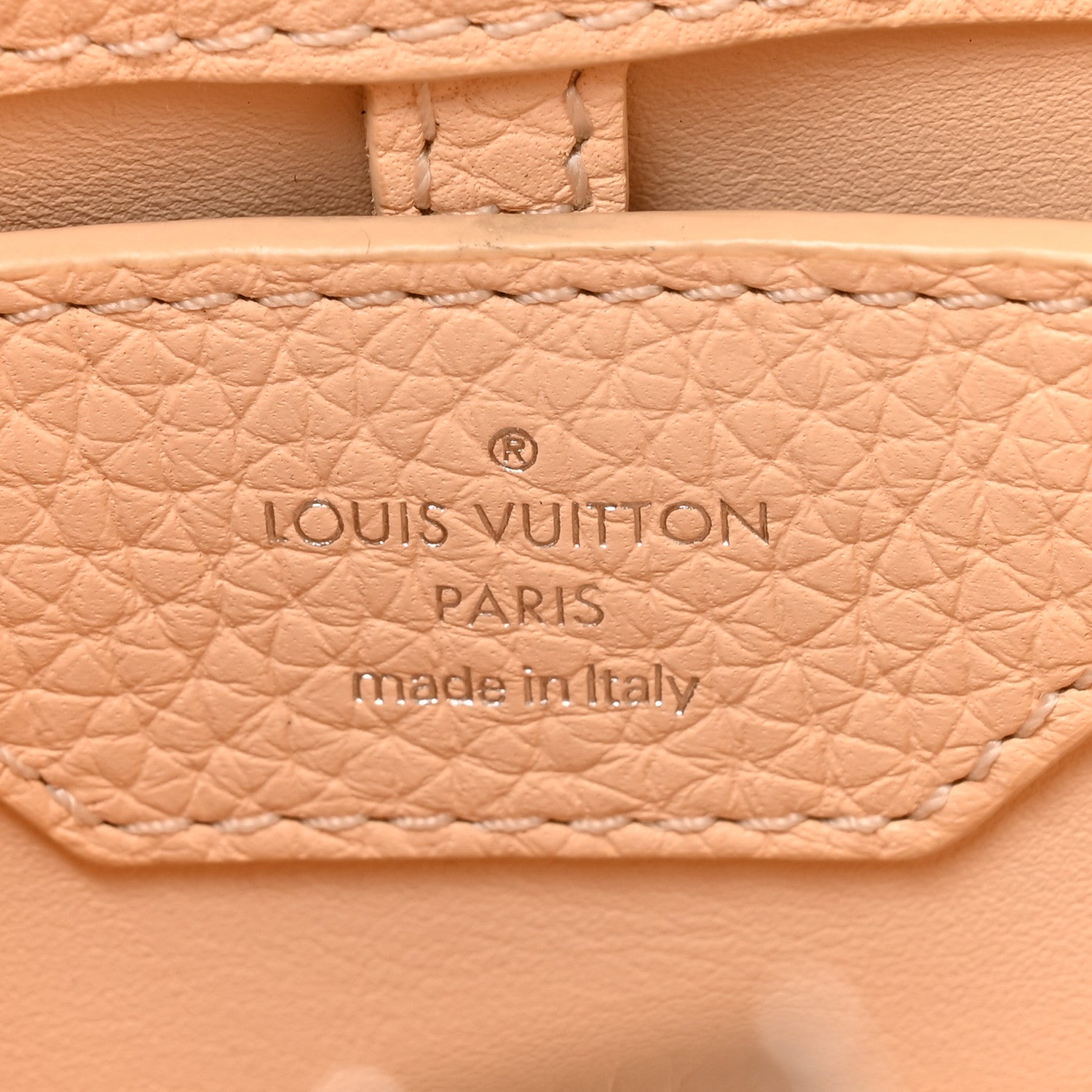 Louis Vuitton Taurillon Mechanical Flowers Capucines BB Dune 7 of 13