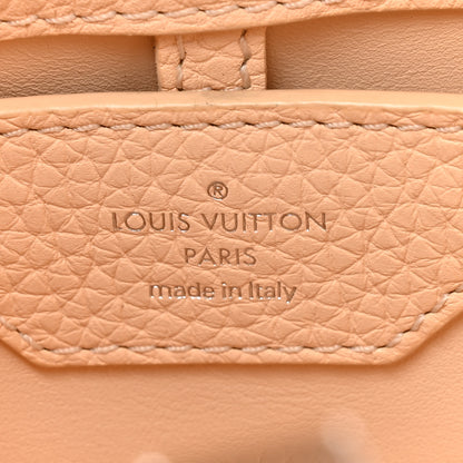 Louis Vuitton Taurillon Mechanical Flowers Capucines BB Dune 7 of 13