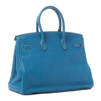Hermes Togo Birkin 35 Blue Jean 3 of 31
