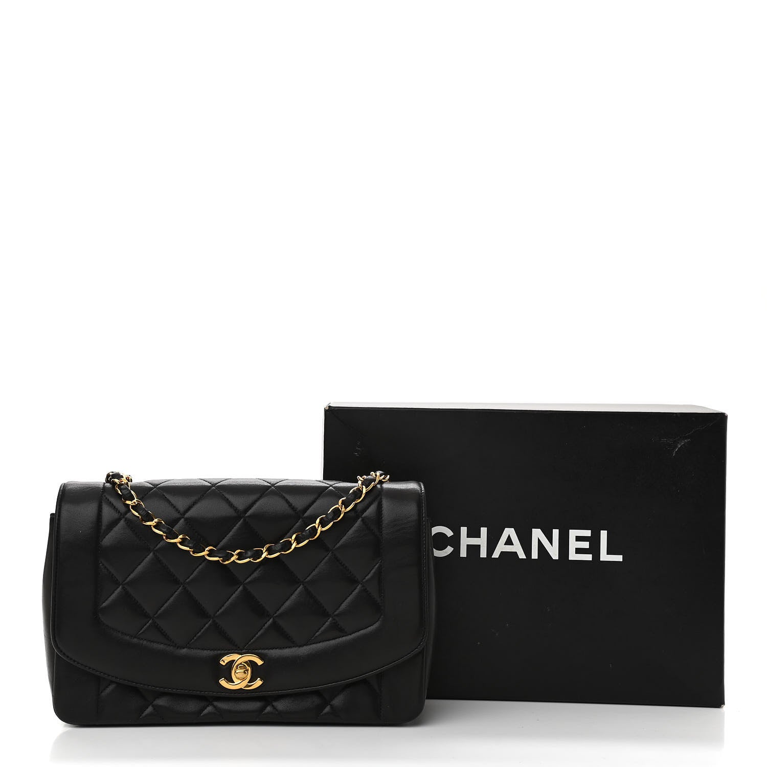 Chanel Lambskin Quilted Medium Single Flap Black 12 of 12