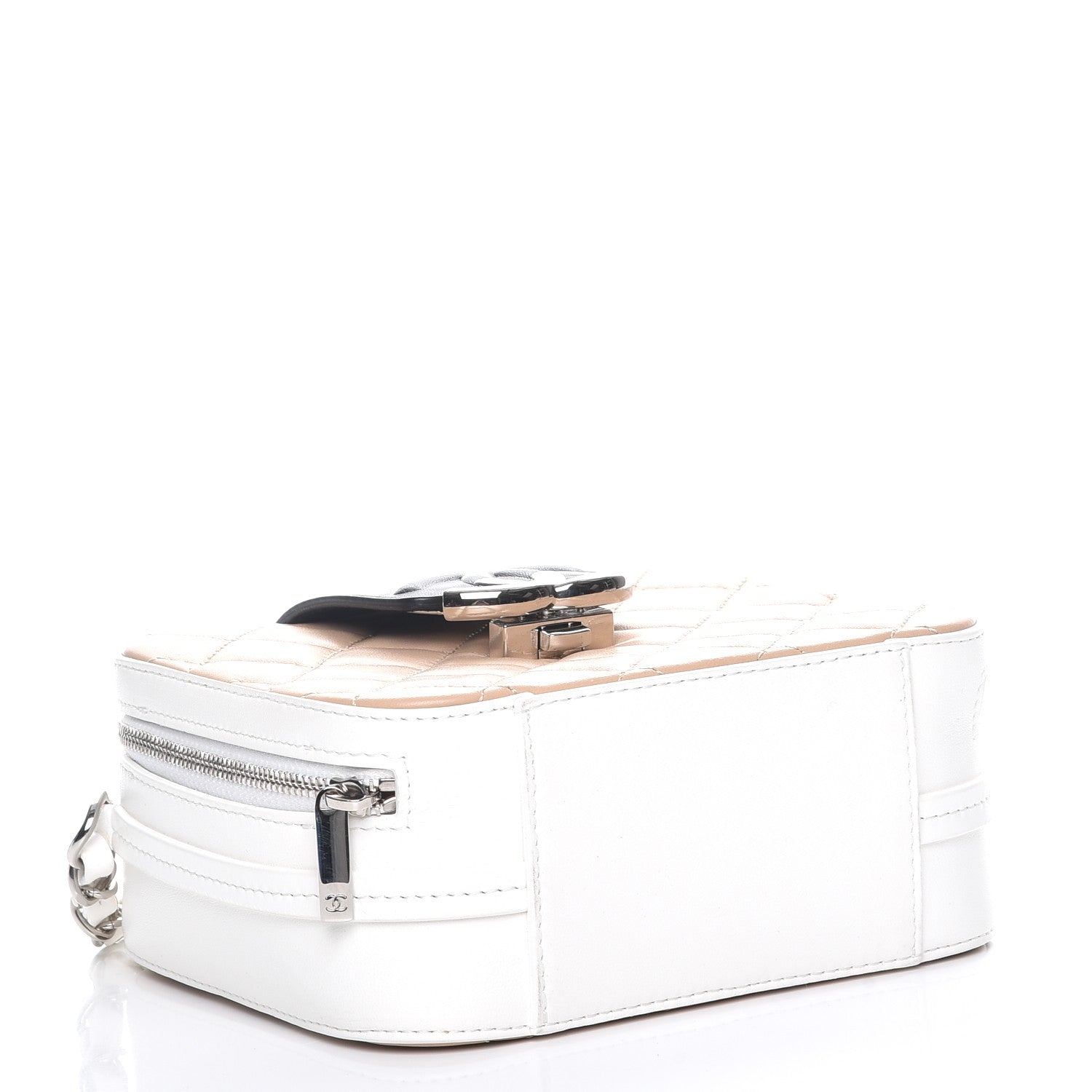 Chanel Lambskin Quilted Tri-Color Mini Camera Case Bag Beige 5 of 8