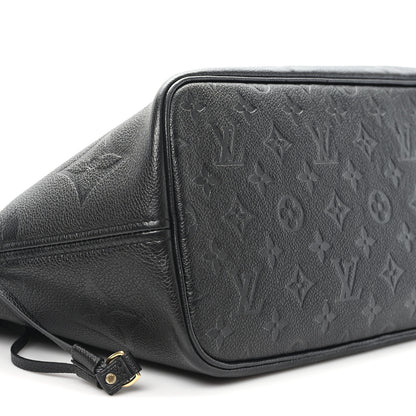 Louis Vuitton Empreinte Monogram Giant Neverfull MM Black 9 of 10
