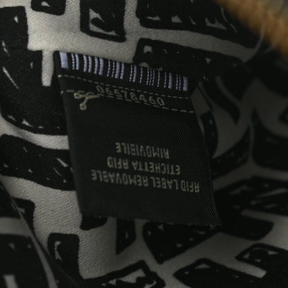 Fendi X JOSHUA VIDES Coated Canvas Stamp Patch Medium Flat Pouch White Black 7 of 7