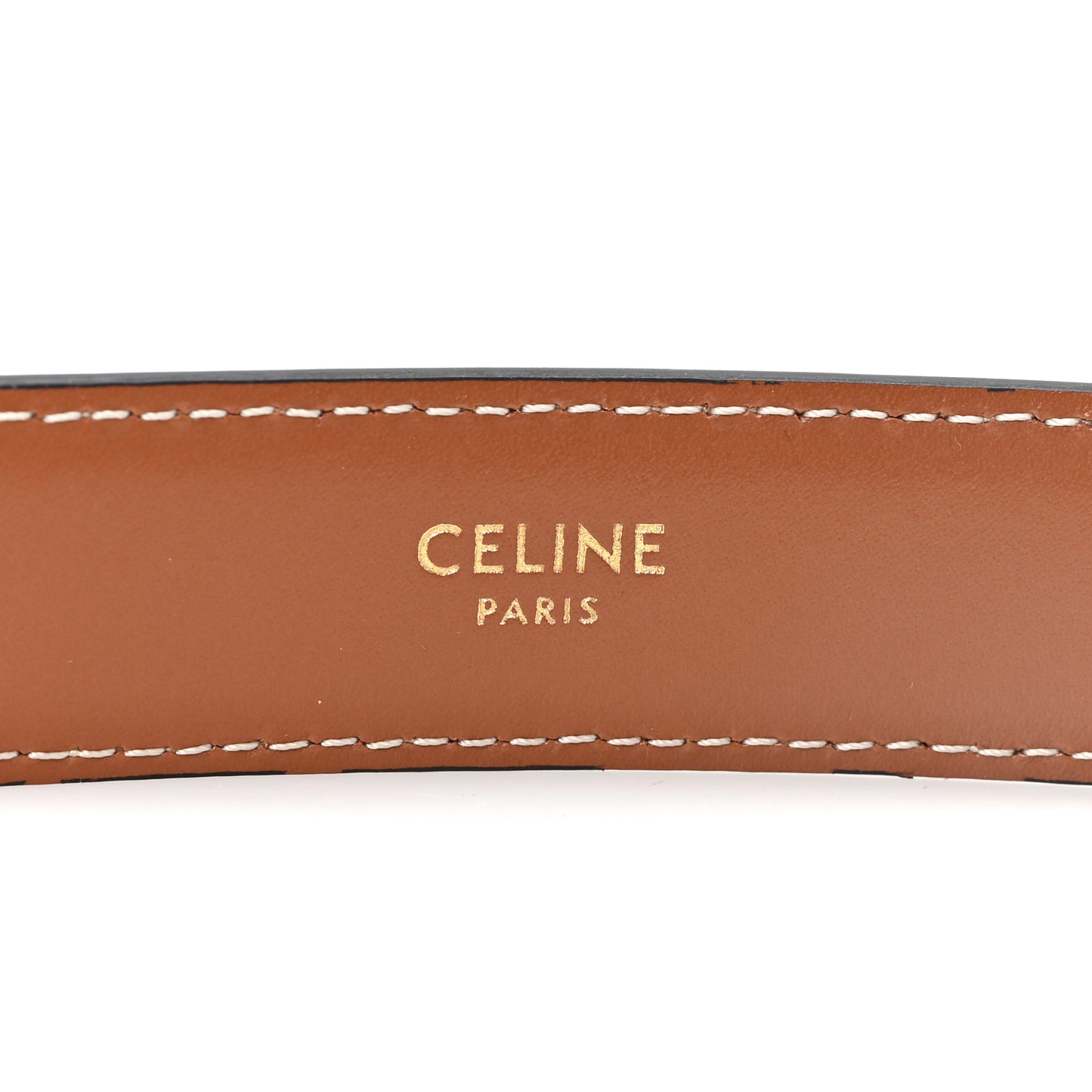 Natural Calfskin Medium 25mm Triomphe Belt 85 34 Tan