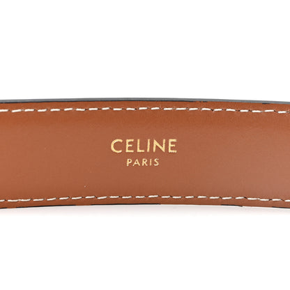 Celine Natural Calfskin Medium 25mm Triomphe Belt 85 34 Tan 3 of 6