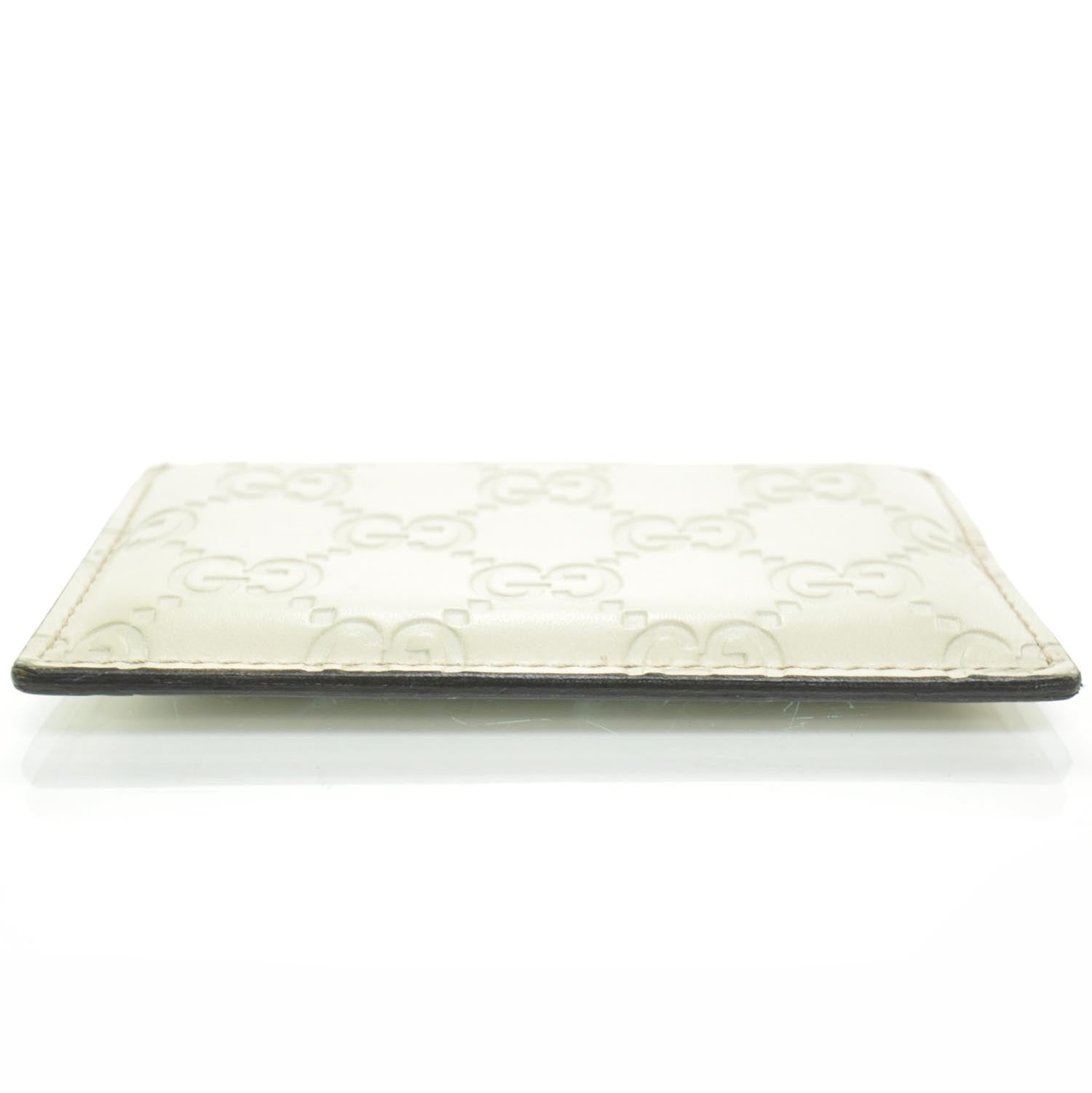 Gucci Guccissima Card Case Holder White 4 of 7