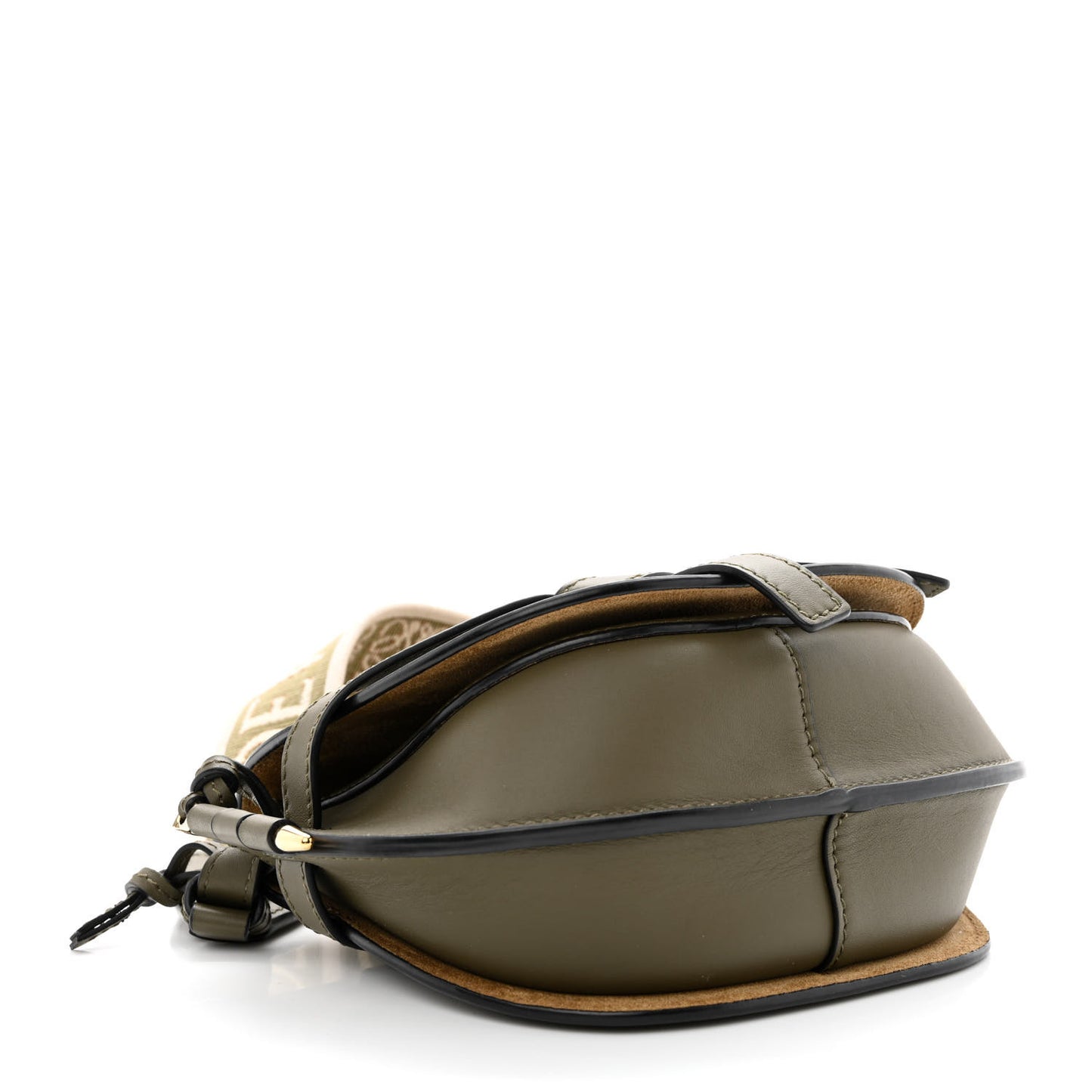 Calfskin Jacquard Mini Gate Dual Bag Autumn Green