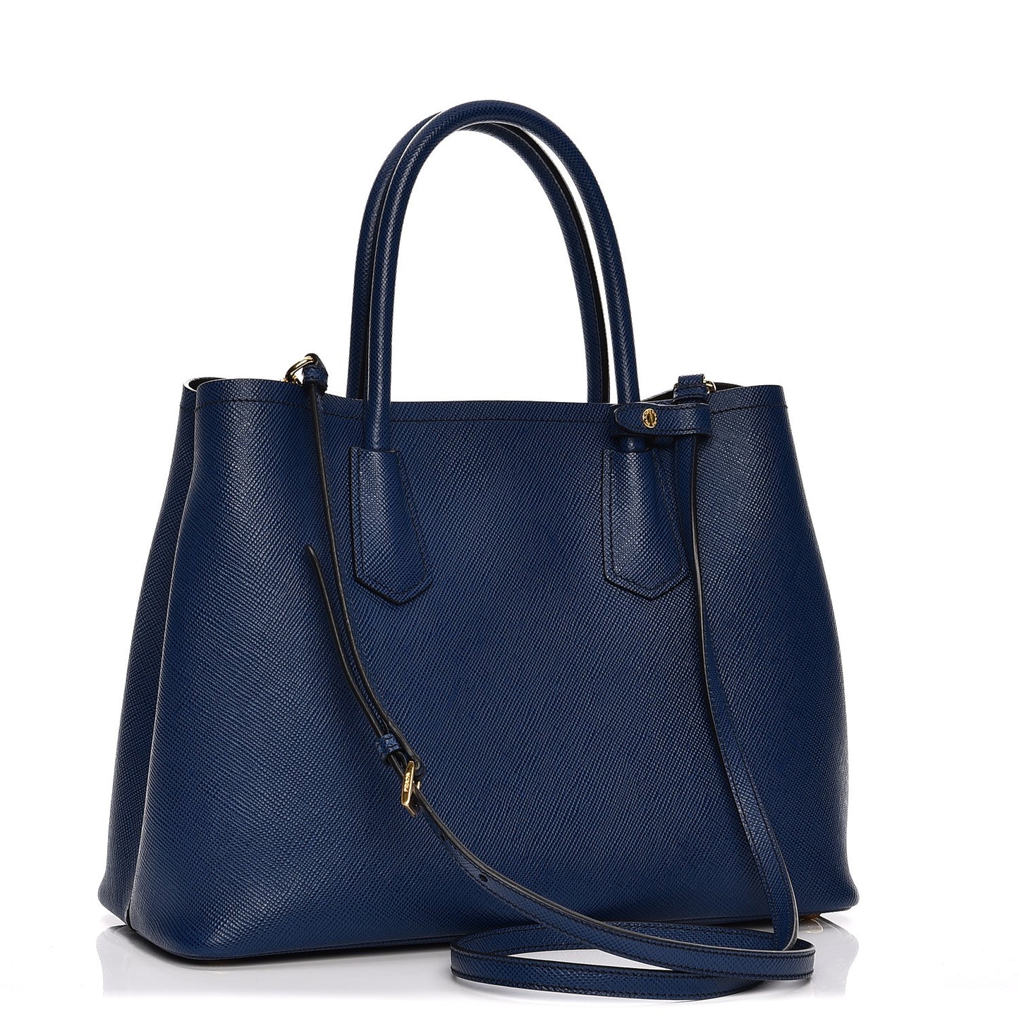 Saffiano Cuir Medium Double Bag Inchiostro