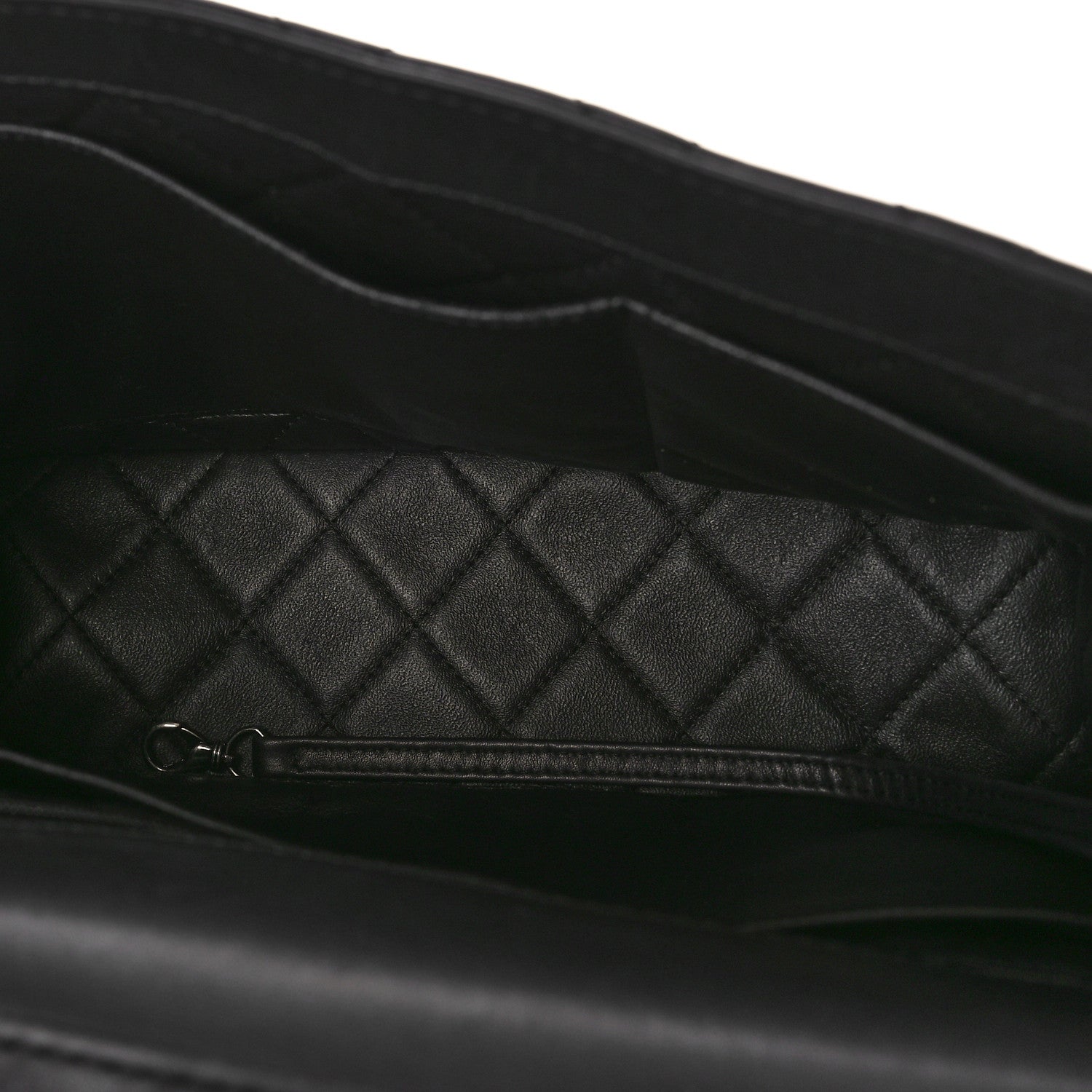 Chanel Calfskin Stitched Large Urban Luxury Top Handle Bag Black 5 of 12