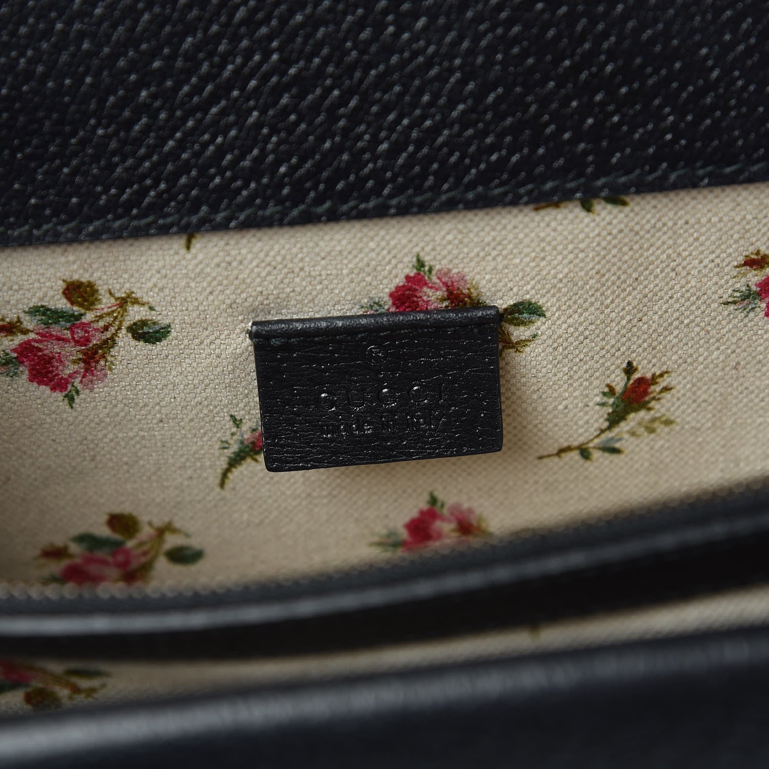 Gucci Calfskin Web Medium Dionysus Shoulder Bag Black 6 of 10