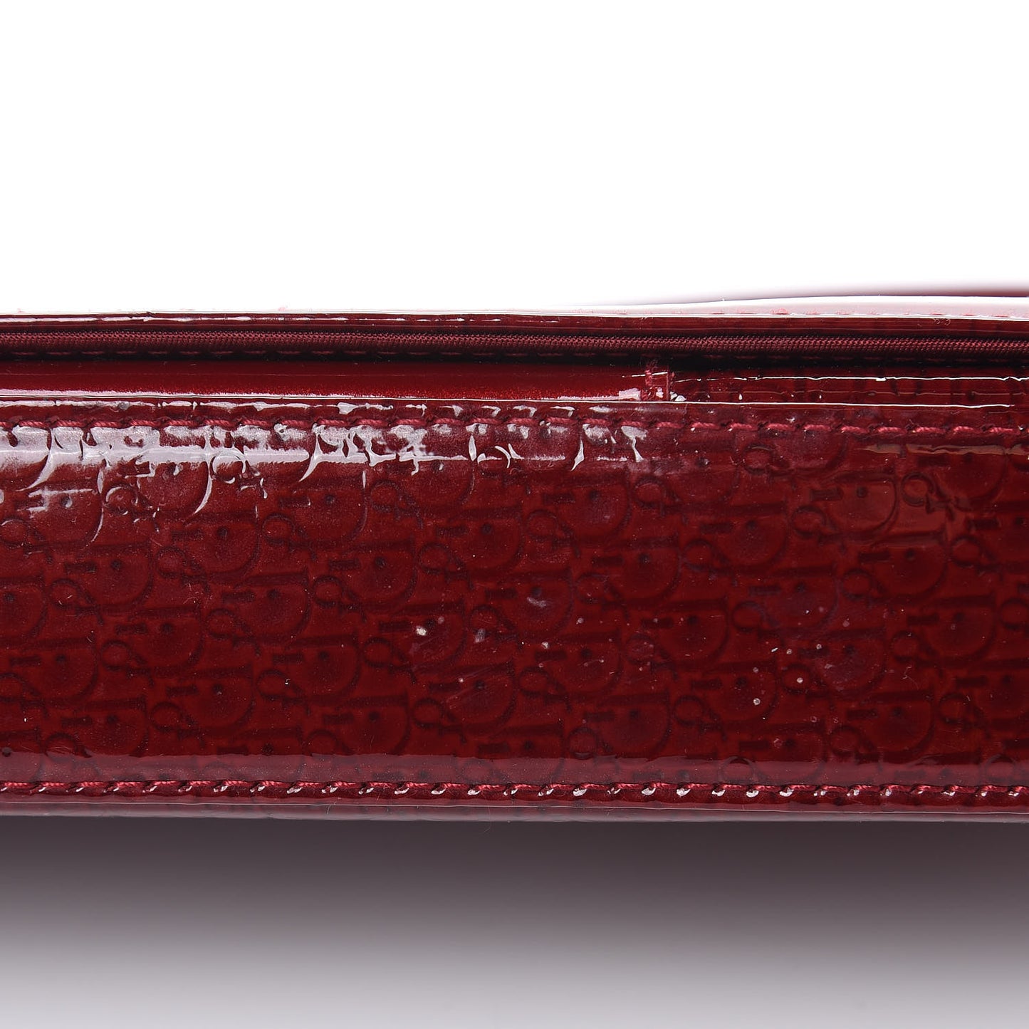 Patent Trotter Maris Pearl Shoulder Bag Dark Red
