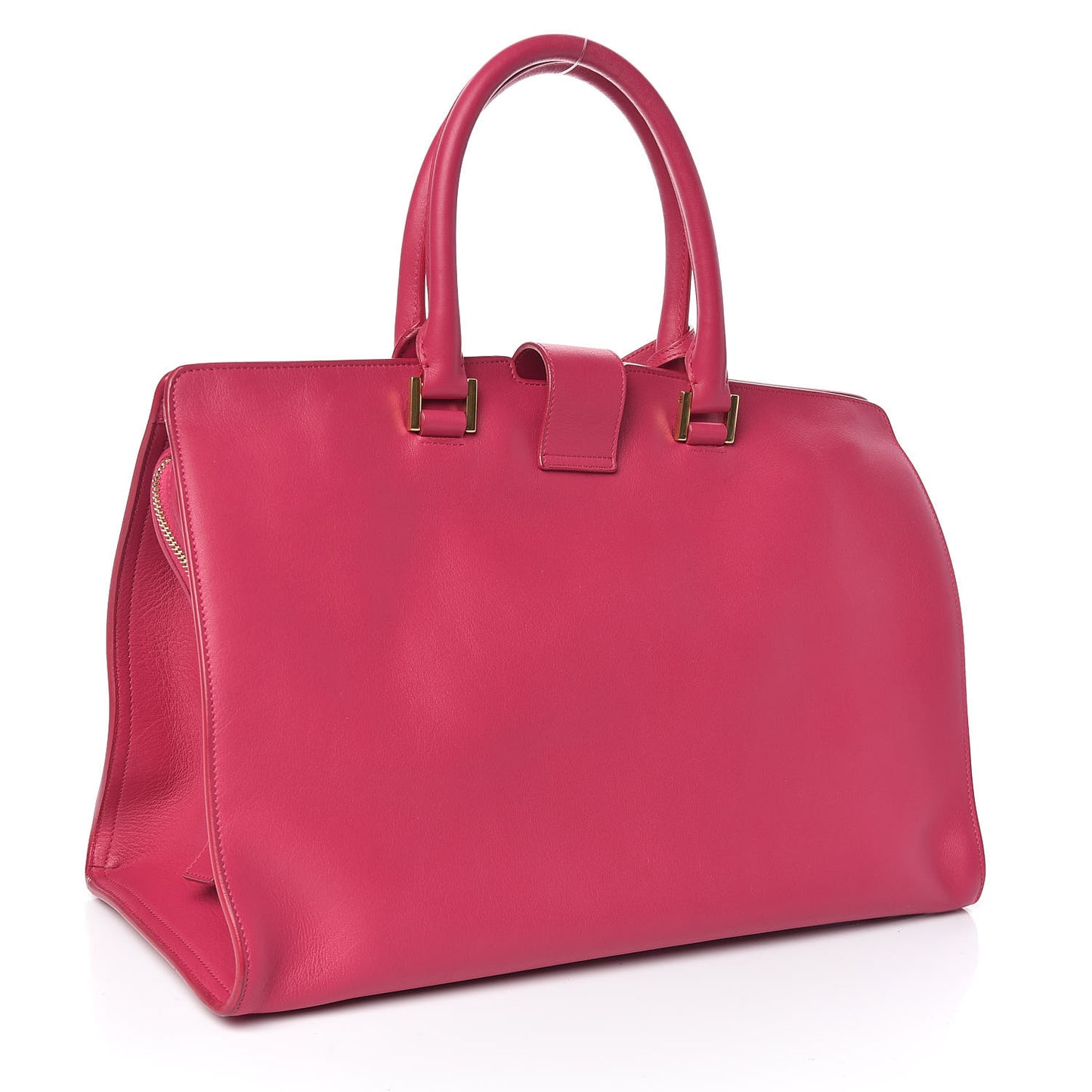 Calfskin Medium Classic Y Cabas Fuchsia