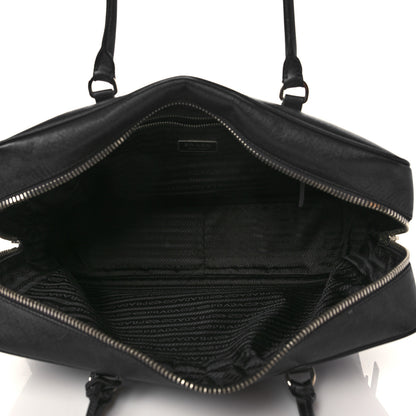 Prada Saffiano Lux Bauletto Black 5 of 7