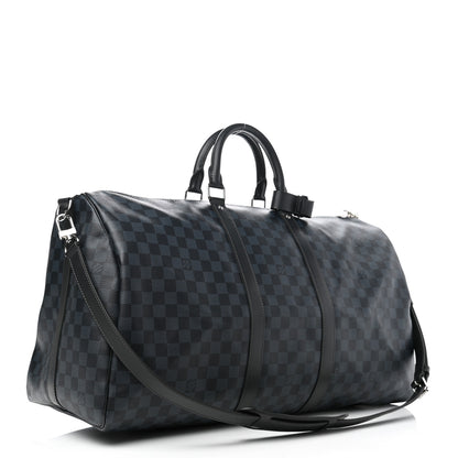 Louis Vuitton Damier Cobalt Keepall Bandouliere 55 3 of 12