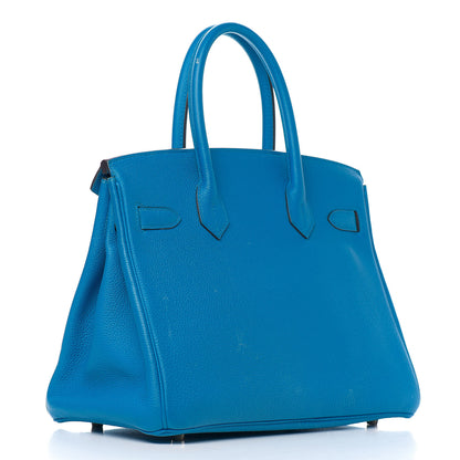 Hermes Togo Birkin 30 Bleu Zanzibar 2 of 36
