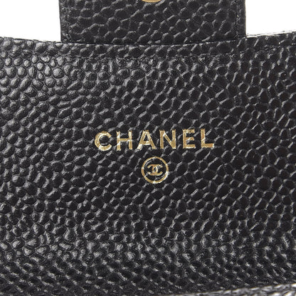 Chanel Caviar Quilted Flap Card Holder Black 6 of 9