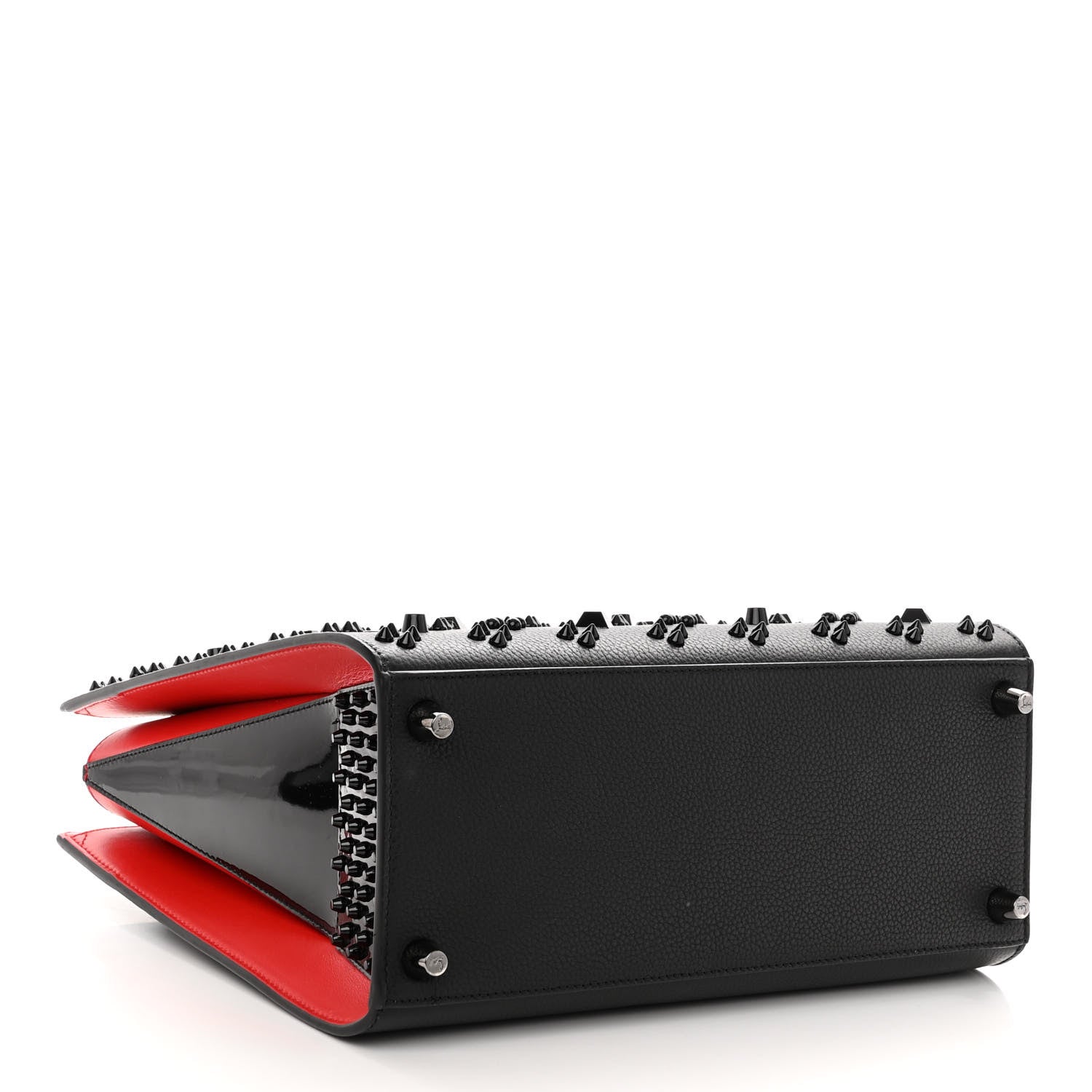 Christian Louboutin Calfskin Spikes Loubinthesky Medium Paloma Black 4 of 9