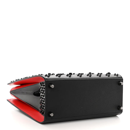 Christian Louboutin Calfskin Spikes Loubinthesky Medium Paloma Black 4 of 9