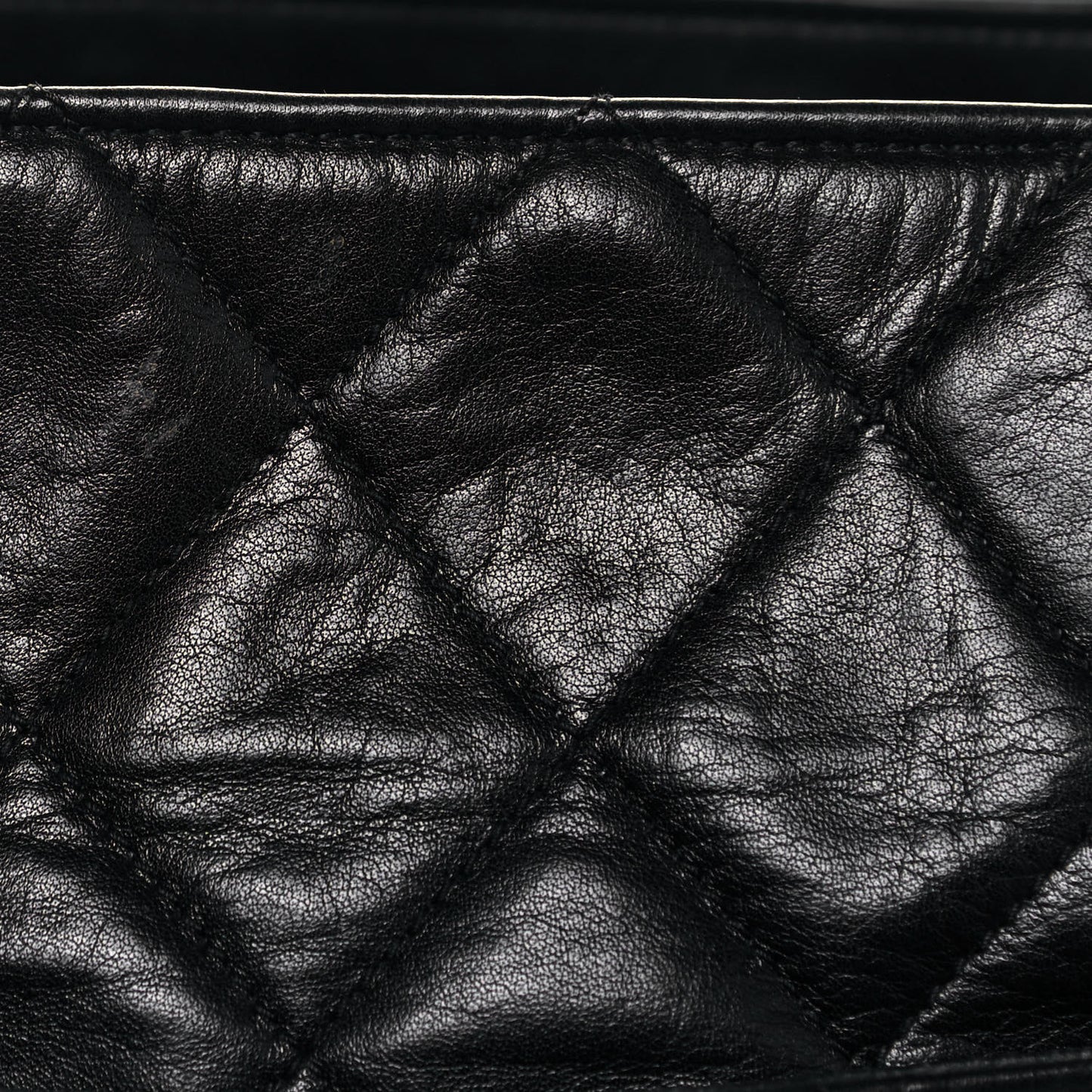 Lambskin Quilted Shoulder Bag Black
