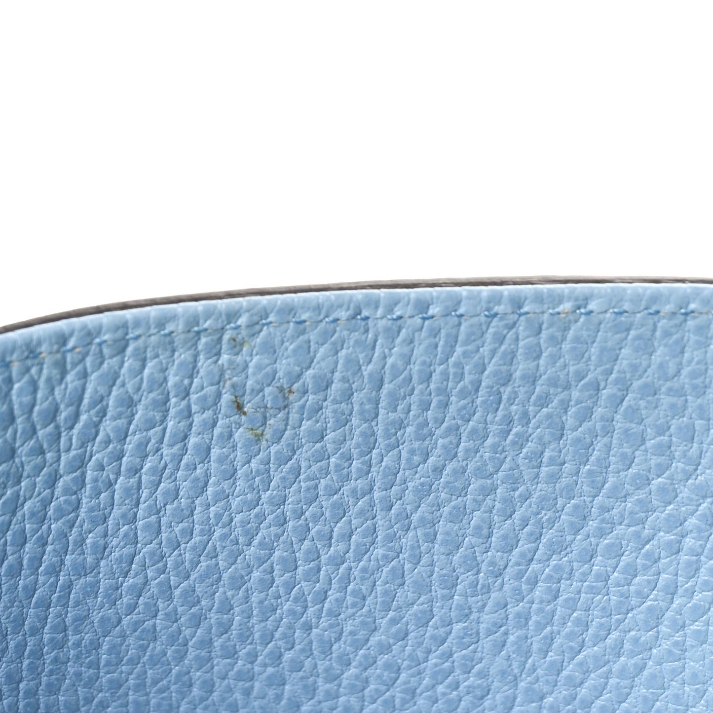 Dollar Calfskin Medium Swing Tote Mineral Blue