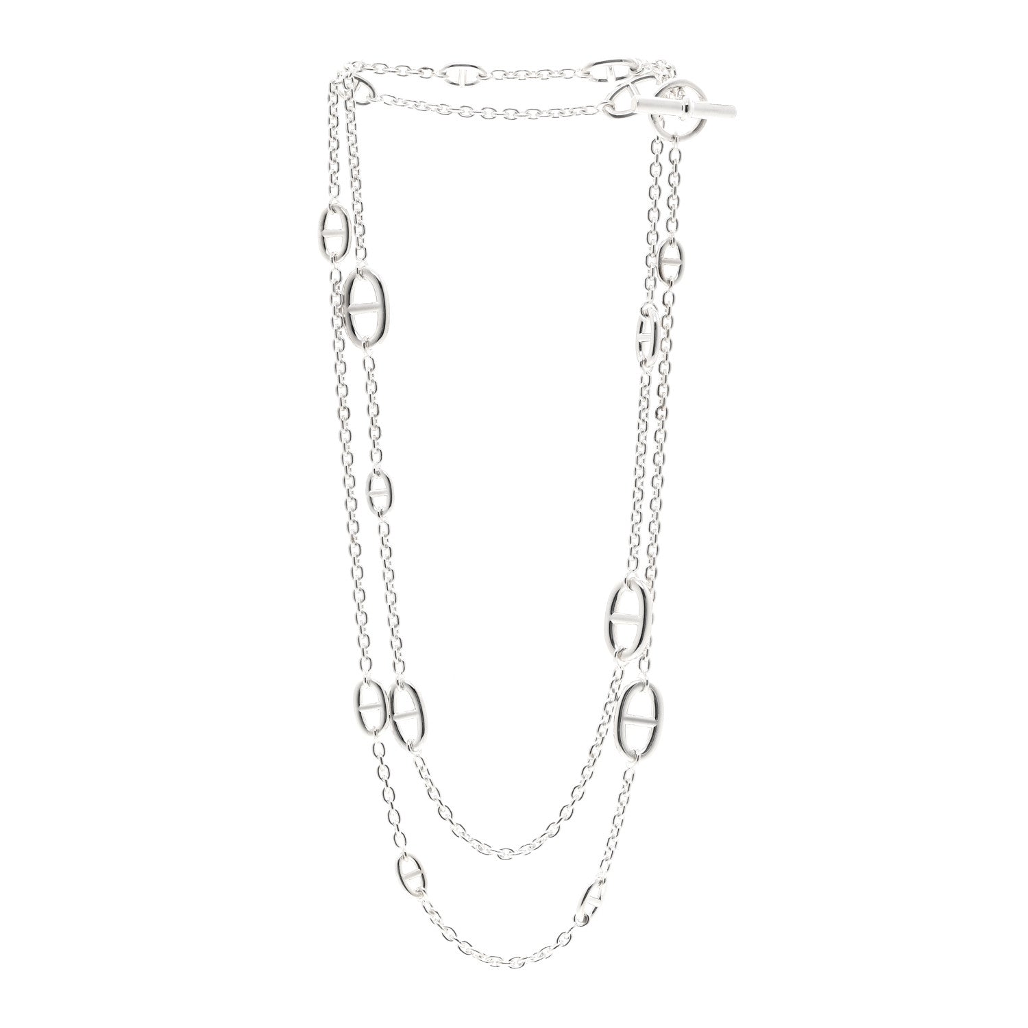 Hermes Sterling Silver Farandole Necklace 120 3 of 6