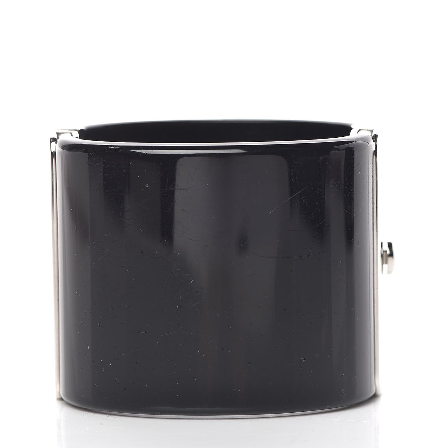 Resin Baguette Crystal CC Cuff Black