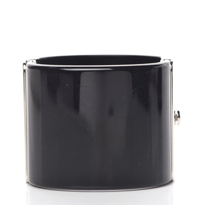 Chanel Resin Baguette Crystal CC Cuff Black 3 of 7