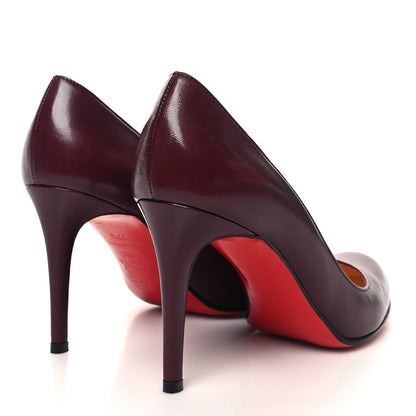 Christian Louboutin Shiny Nappa Simple 70 Pumps 37.5 Burgundy 4 of 8