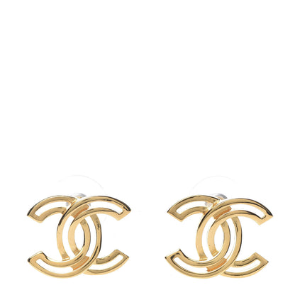 Chanel Metal Obazine CC Earrings Gold 1 of 5
