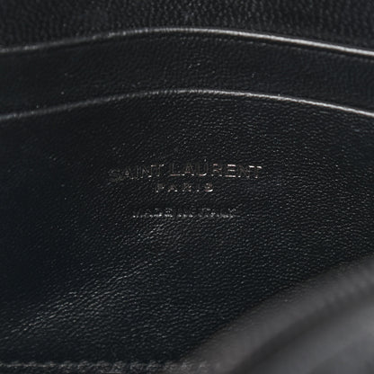 Saint Laurent Grain De Poudre Matelasse Monogram Mini Lou Camera Bag Black 6 of 9