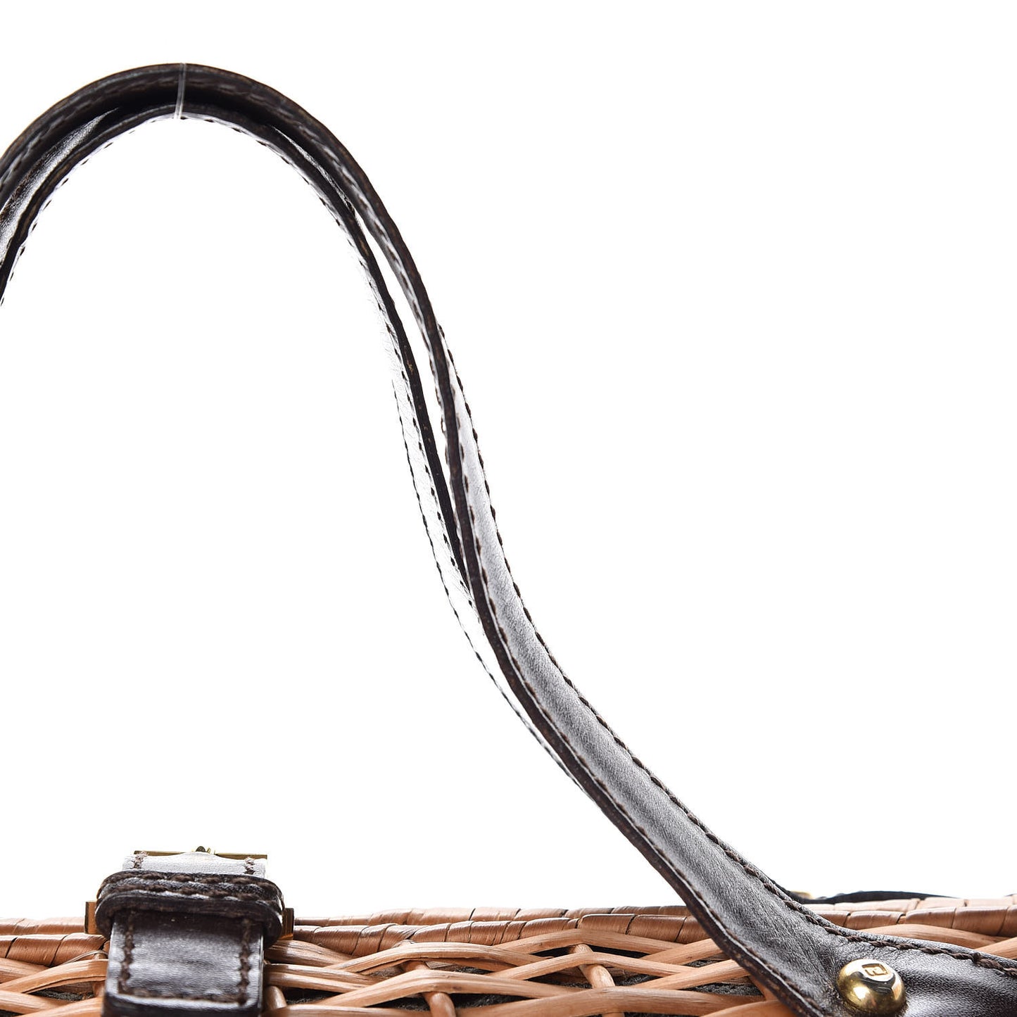 Woven Straw Wicker Bag Brown