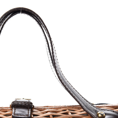 Fendi Woven Straw Wicker Bag Brown 10 of 11