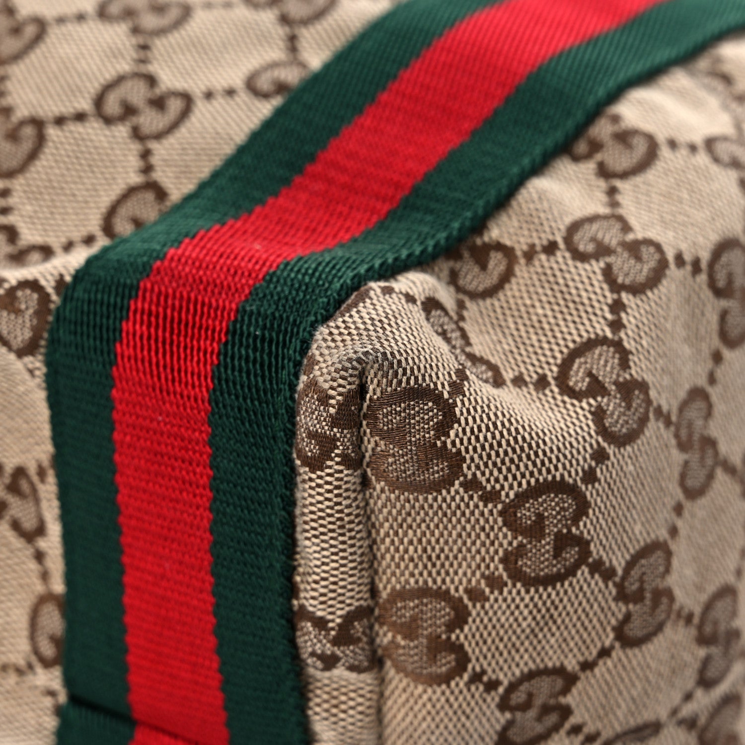 Gucci GG Monogram Medium Web Handle Vertical Tote Dark Brown 9 of 17