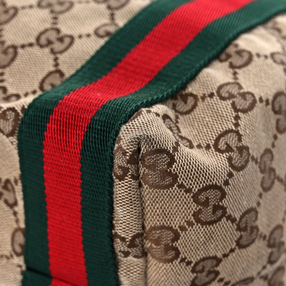 Gucci GG Monogram Medium Web Handle Vertical Tote Dark Brown 9 of 17
