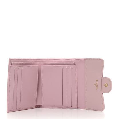 Chanel Caviar Quilted Compact Flap Wallet Light Pink 5 of 8