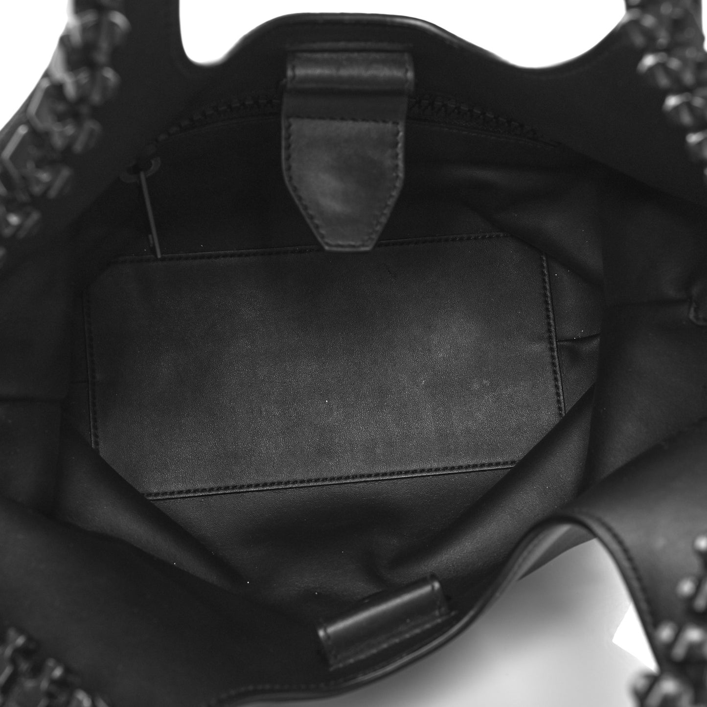 Calfskin Megazip Tote Black