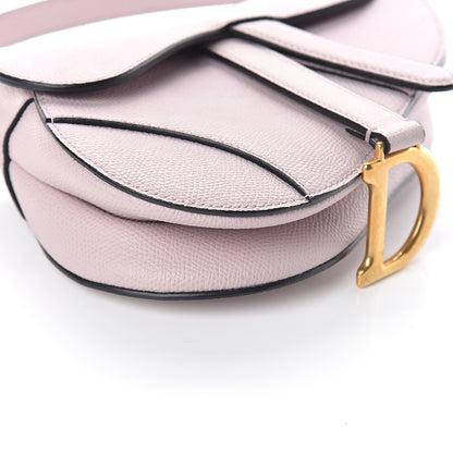 Christian Dior Grained Calfskin Mini Saddle Bag Light Purple 4 of 8