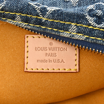 Louis Vuitton Monogram Denim Baggy PM Blue 6 of 9
