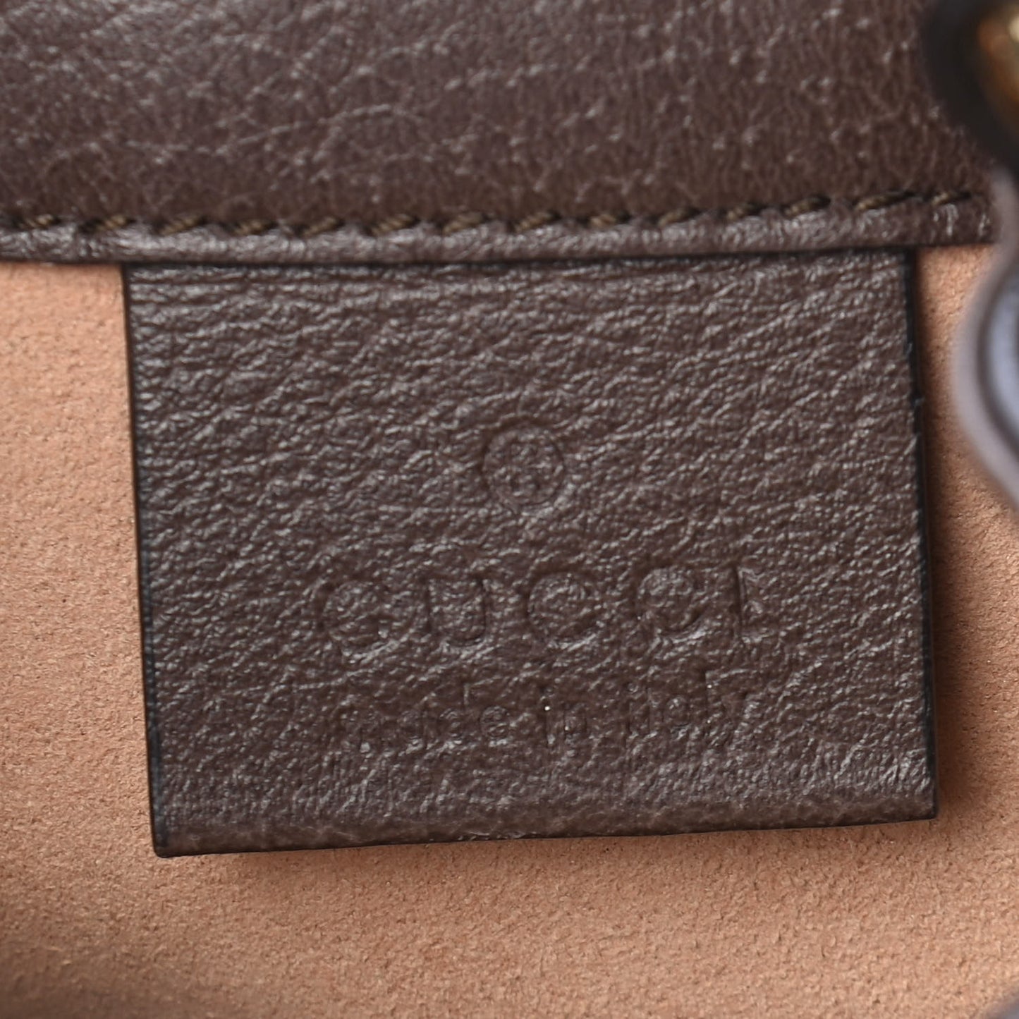 GG Supreme Monogram Web Mini Ophidia Bucket Bag Brown