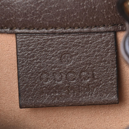 Gucci GG Supreme Monogram Web Mini Ophidia Bucket Bag Brown 6 of 9