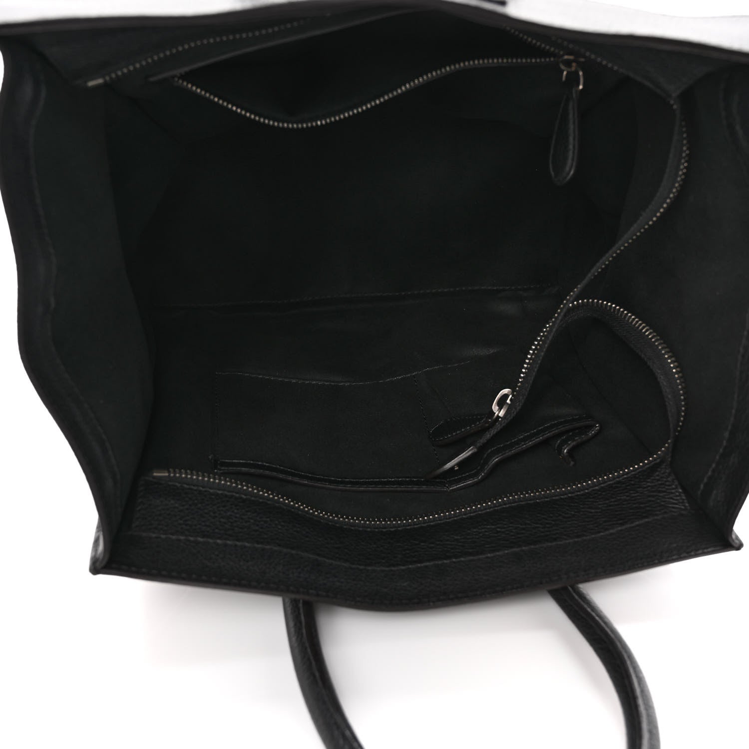 Celine Drummed Calfskin Mini Luggage Black 5 of 12