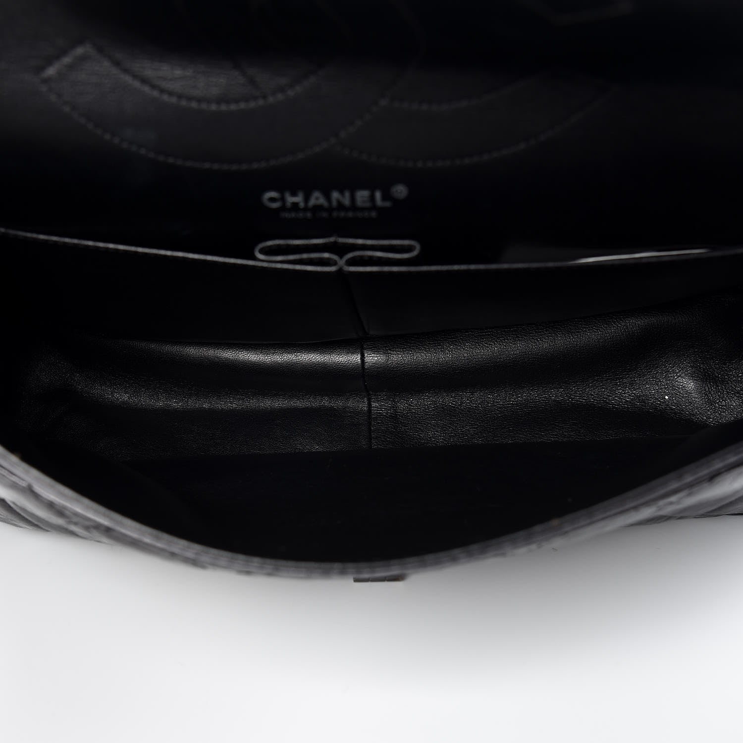 Chanel Glazed Aged Calfskin Quilted 2.55 Reissue 227 Flap So Black 5 of 9