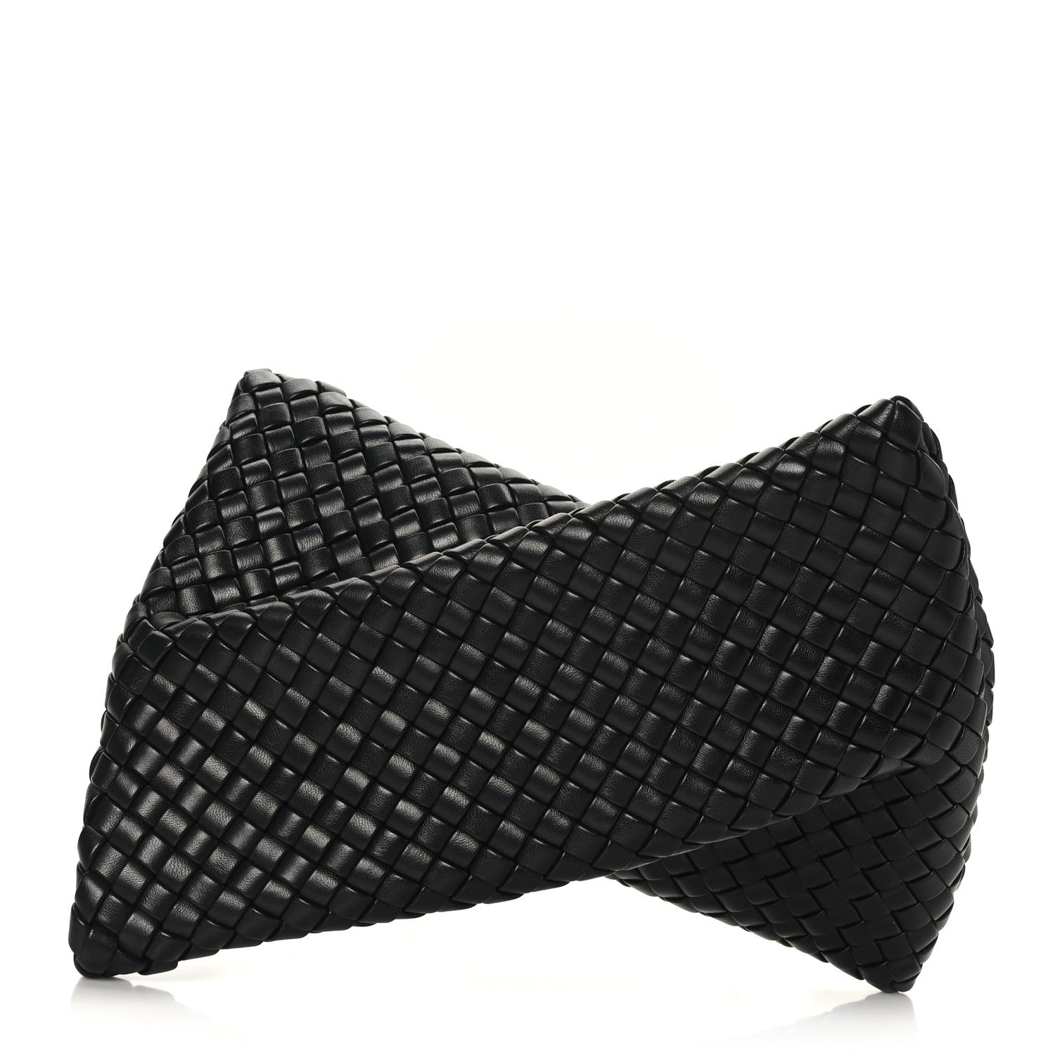 Bottega Veneta Nappa Intrecciato Crisscross Clutch Black 1 of 5