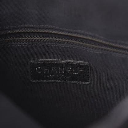 Chanel Metallic Aged Calfskin Quilted Medium Chain Me Hobo Dark Grey 6 of 10