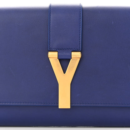 Saint Laurent Calfskin Classic Y Ligne Clutch Royal Blue 8 of 11