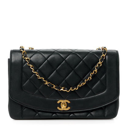 Chanel Lambskin Quilted Medium Single Flap Black 1 of 13