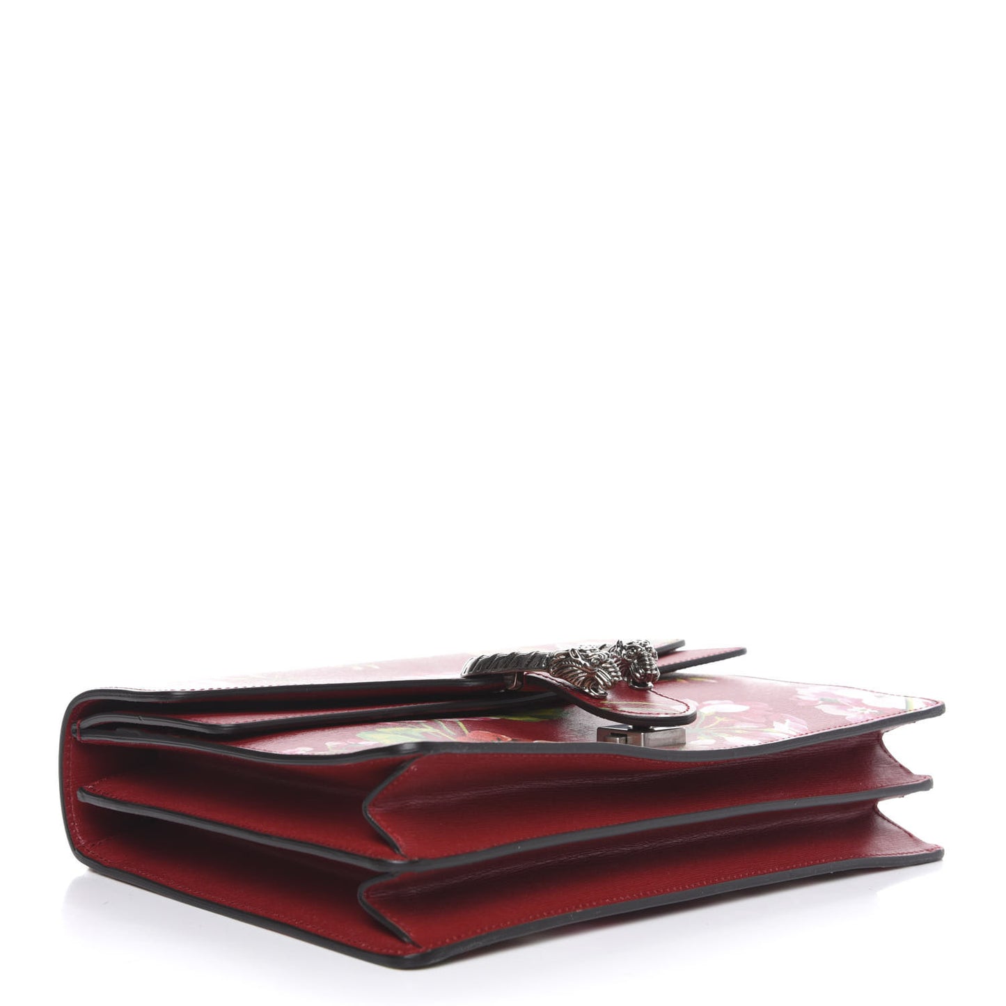 Calfskin Blooms Print Medium Dionysus Shoulder Bag Romantic Cherry Multicolor