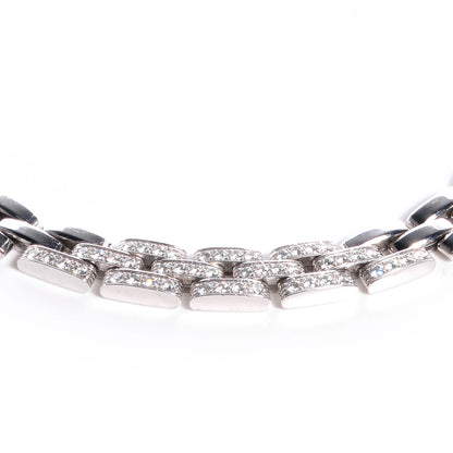 Cartier 18k White Gold Diamond Panthere Maillon Necklace 3 of 5