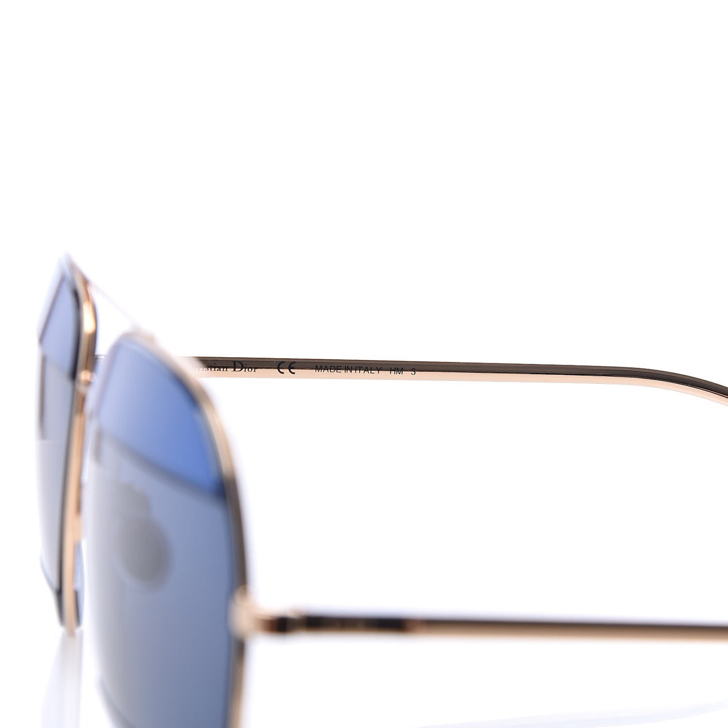 Metal DiorSplit 2 Sunglasses Navy Gold
